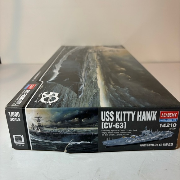 Academy CV-63 USS Kitty Hawk Aircraft Carrier 1/800 Scale Hobby Model Kit NEW - Picture 3 of 10